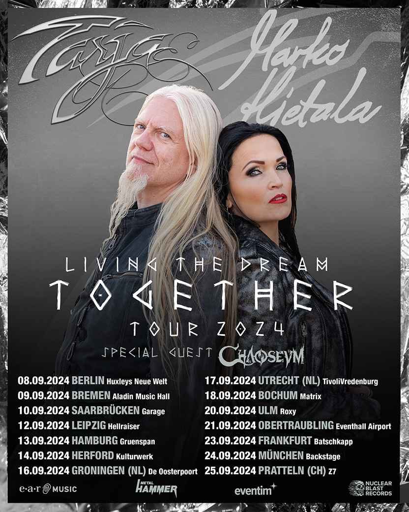 Du betrachtest gerade Tarja Turunen und Marko Hietala: Eine legendäre Reunion in Frankfurt (Vorbericht)